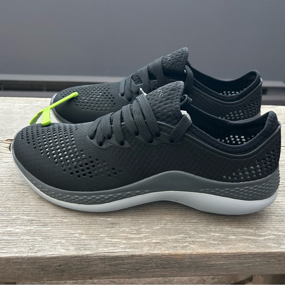 Crocs- Black sneaker.